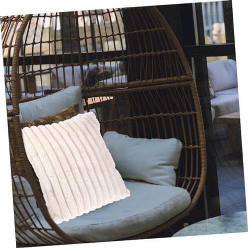 OUNONA Square Throw Pillow Cover Double Sided Cushion Case for Sofa 1