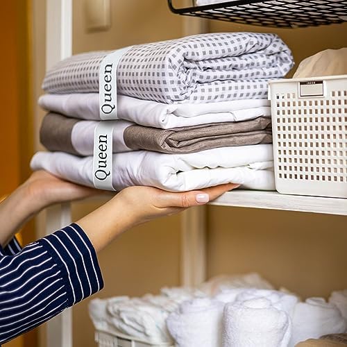 Bozenu Sheet Organizers 4PCS Full Size Elastic Bed Sheet Straps