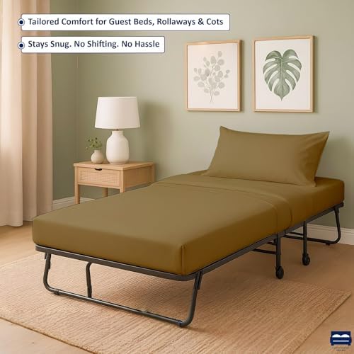 Cottingon 4 Pc Cot Sheets 30x75 Set 100 Egyptian Cotton
