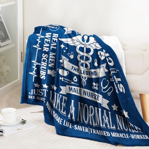 Male Nurse Gifts Blanket 60 x 50