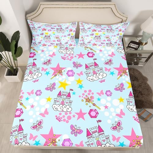 Castle Fairy Dreamy Castle Bed Sheet Set Twin Size
