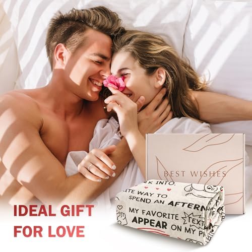 Romantic I Love You Throw Blanket for Him Her