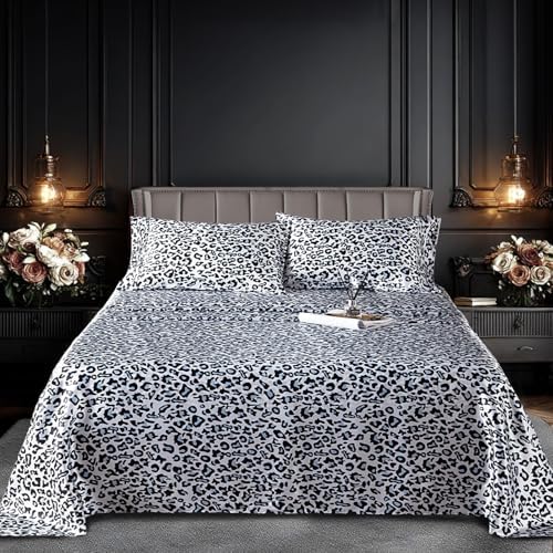Axyu Twin Bedding Set 3 Pcs Satin Sheets with Deep Pockets