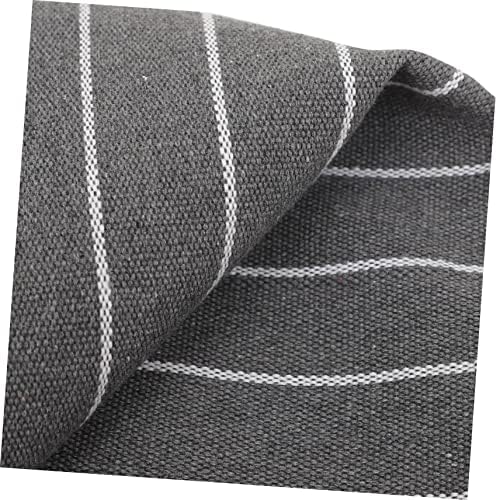 ERINGOGO 2Pcs Breathable Pillow Towels with Zip Gray Striped Design
