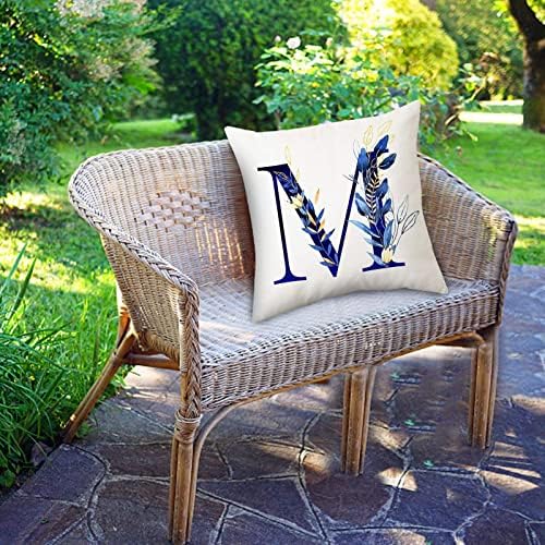 TUNKENCE Alphabet Decorative Pillow Covers 18x18