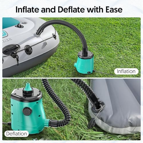 MAACLOUD 400W Air Pump for Inflatables - Fast Fill Deflate