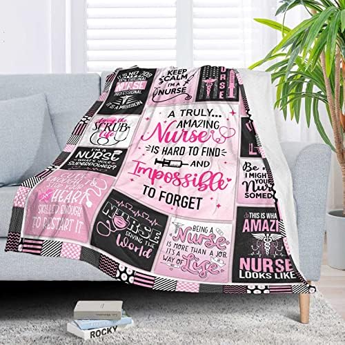Nurse Gifts for Women Throw Blanket 60 x 50