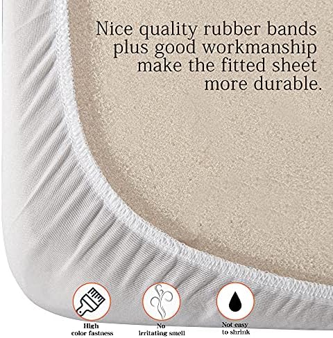 NTBAY Cotton Terry Waterproof Mattress Protector Twin XL 14 Inches Deep Pocket