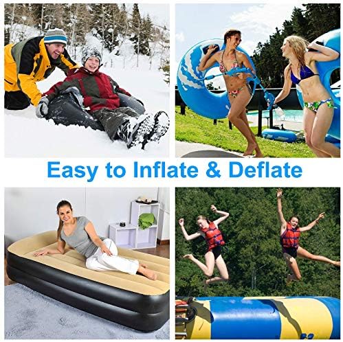 WEEFEESTAR 130W Electric Air Pump with 3 Nozzles